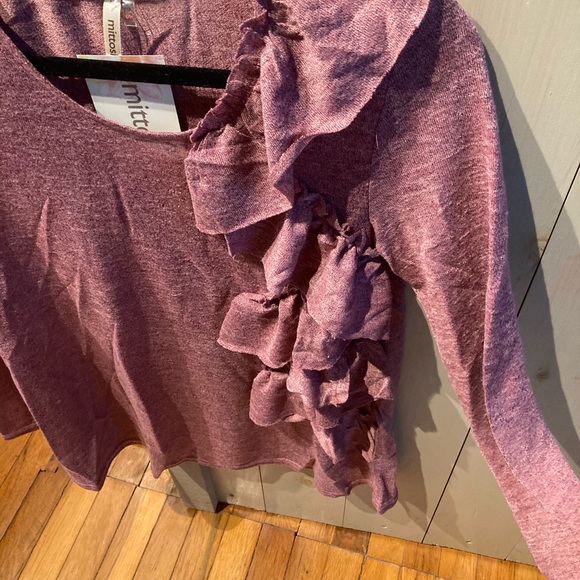 🌷spring long sleeved ruffle top - Picture 2 of 5